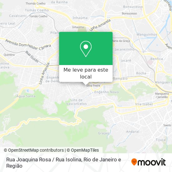 Rua Joaquina Rosa / Rua Isolina mapa