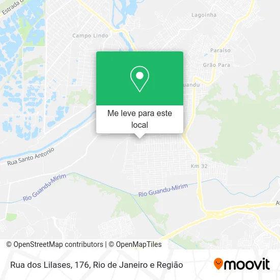 Rua dos Lilases, 176 mapa