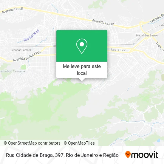 Rua Cidade de Braga, 397 mapa