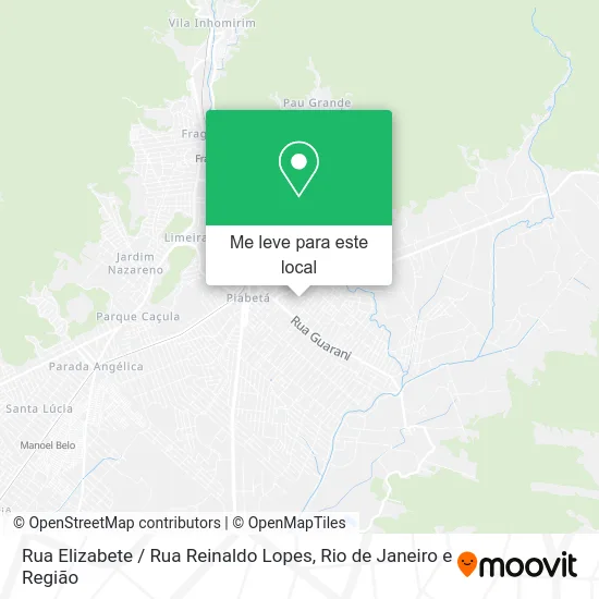 Rua Elizabete / Rua Reinaldo Lopes mapa