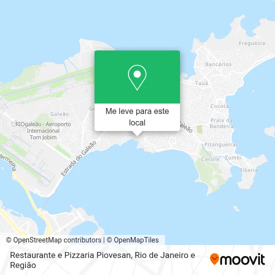 Restaurante e Pizzaria Piovesan mapa