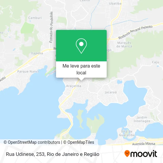 Rua Udinese, 253 mapa