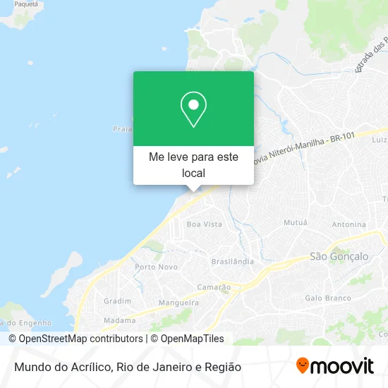 Mundo do Acrílico mapa