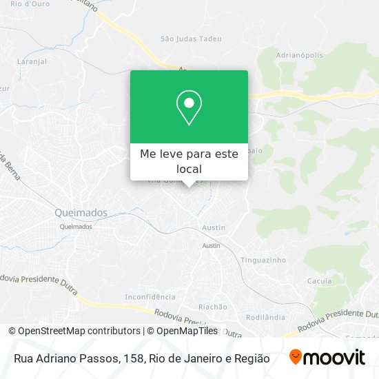 Rua Adriano Passos, 158 mapa
