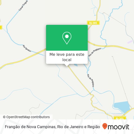 Frangão de Nova Campinas mapa