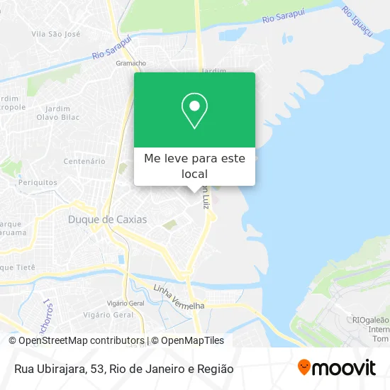Rua Ubirajara, 53 mapa