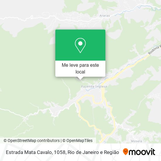 Estrada Mata Cavalo, 1058 mapa