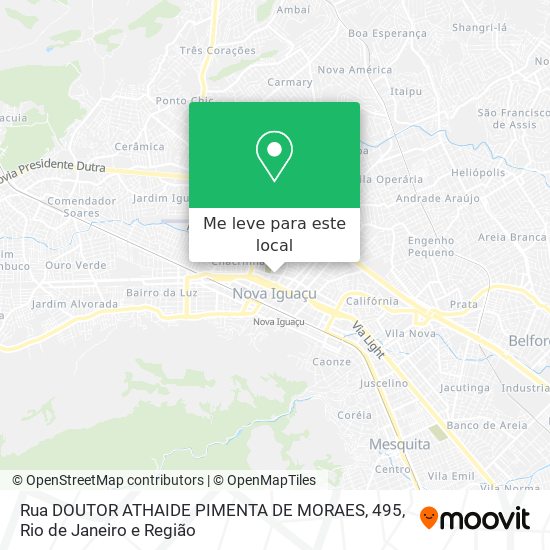 Rua DOUTOR ATHAIDE PIMENTA DE MORAES, 495 mapa