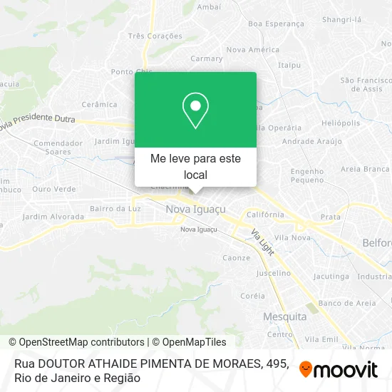 Rua DOUTOR ATHAIDE PIMENTA DE MORAES, 495 mapa