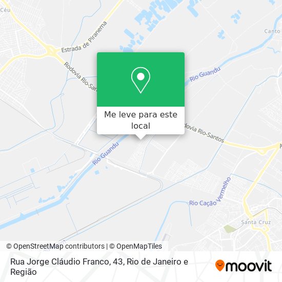 Rua Jorge Cláudio Franco, 43 mapa