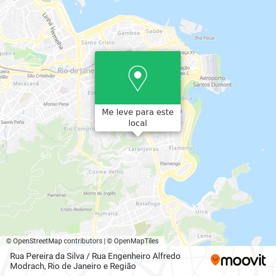 Rua Pereira da Silva / Rua Engenheiro Alfredo Modrach mapa