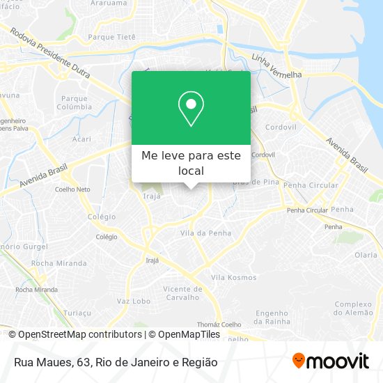 Rua Maues, 63 mapa