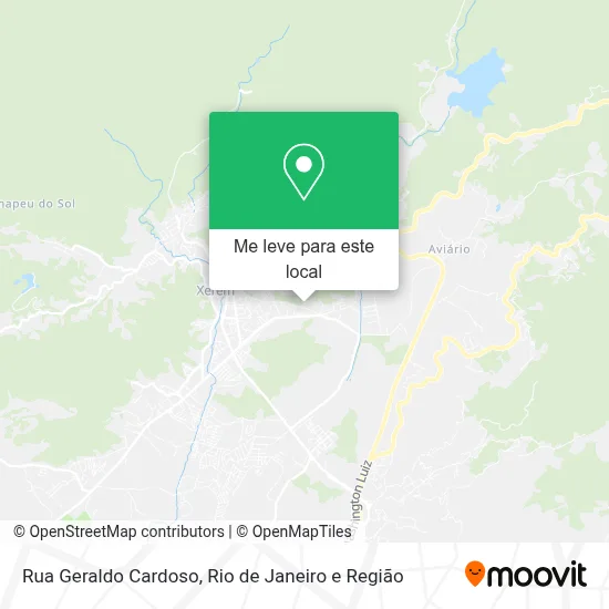 Rua Geraldo Cardoso mapa