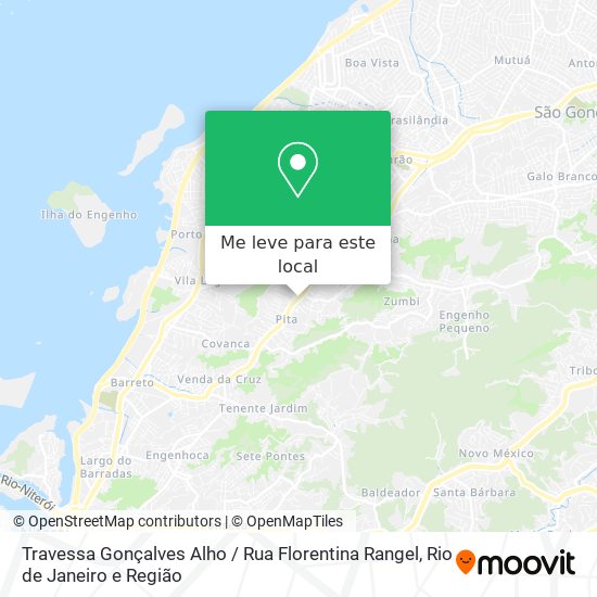 Travessa Gonçalves Alho / Rua Florentina Rangel mapa