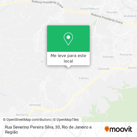 Rua Severino Pereira Silva, 30 mapa