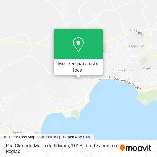 Rua Clarinda Maria da Silveira, 1018 mapa