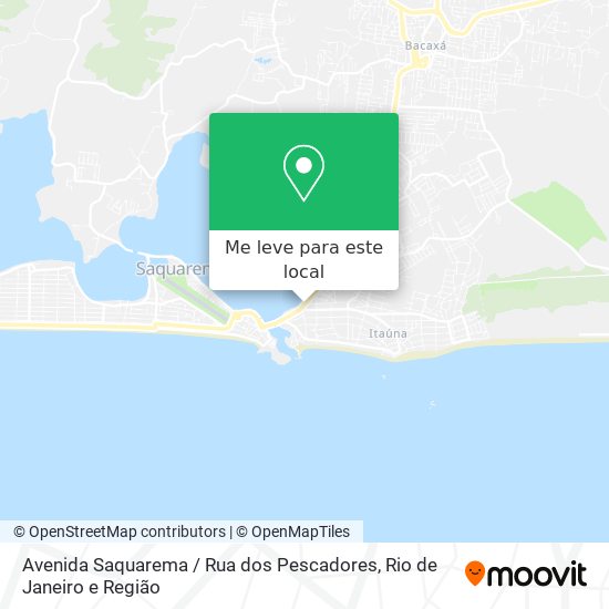 Avenida Saquarema / Rua dos Pescadores mapa