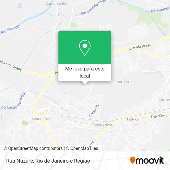 Rua Nazaré mapa