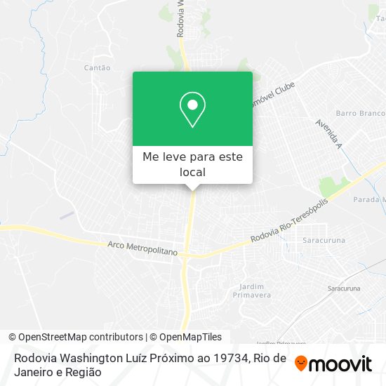 Rodovia Washington Luíz Próximo ao 19734 mapa