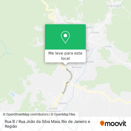 Rua B / Rua João da Silva Maia mapa