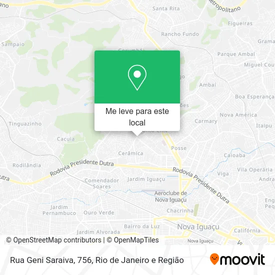 Rua Geni Saraiva, 756 mapa
