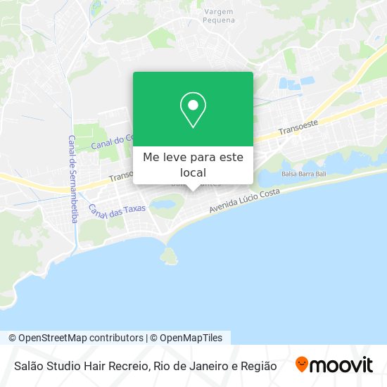 Salão Studio Hair Recreio mapa