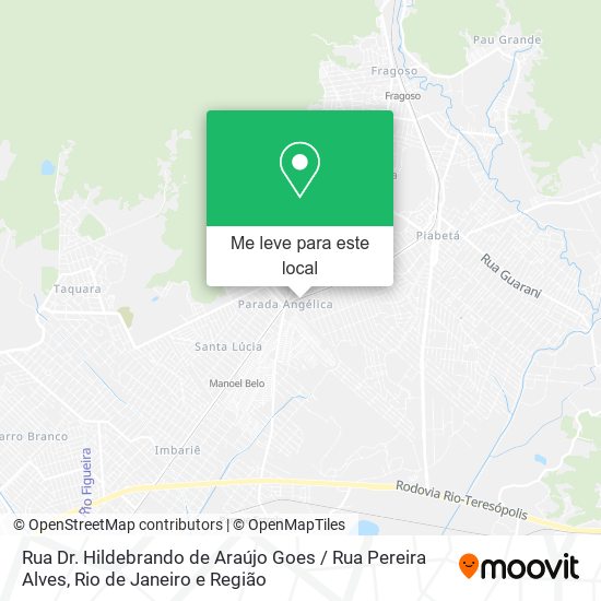 Rua Dr. Hildebrando de Araújo Goes / Rua Pereira Alves mapa