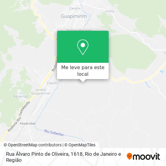 Rua Álvaro Pinto de Oliveira, 1618 mapa