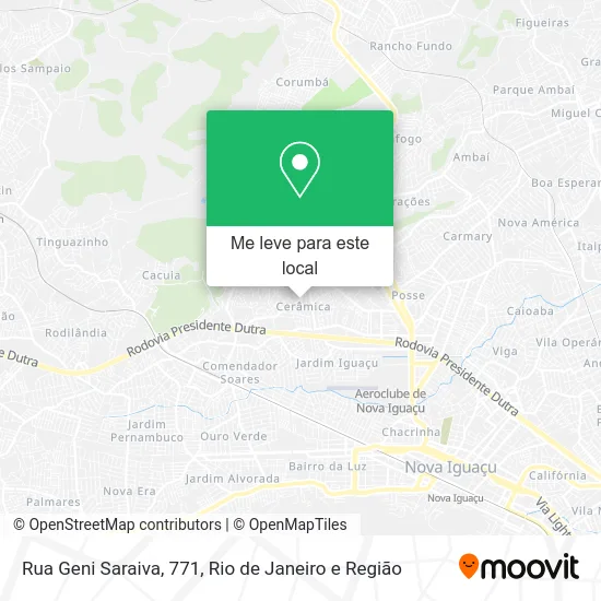 Rua Geni Saraiva, 771 mapa