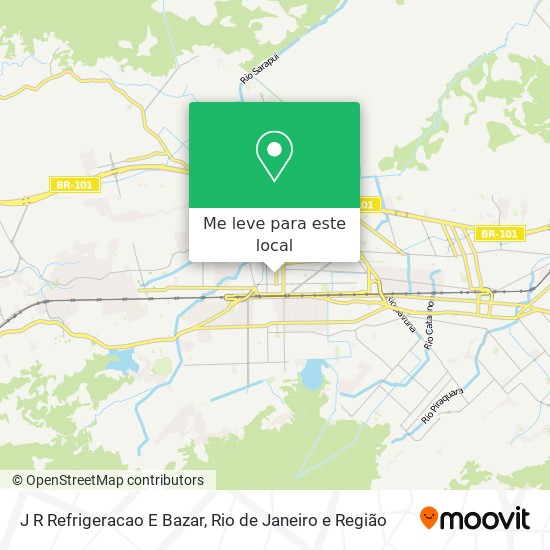 J R Refrigeracao E Bazar mapa