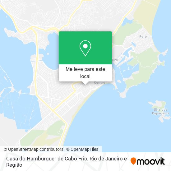 Casa do Hamburguer de Cabo Frio mapa