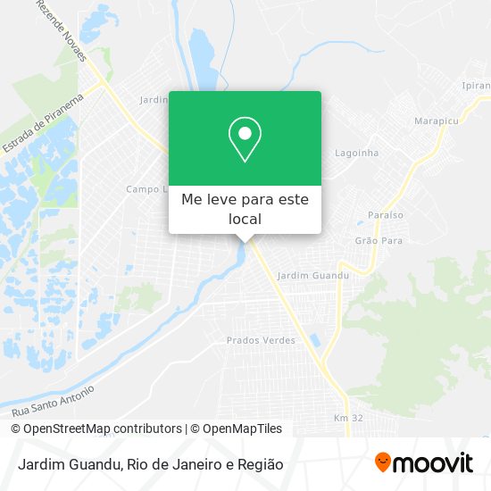 Jardim Guandu mapa
