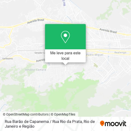 Rua Barão de Capanema / Rua Rio da Prata mapa