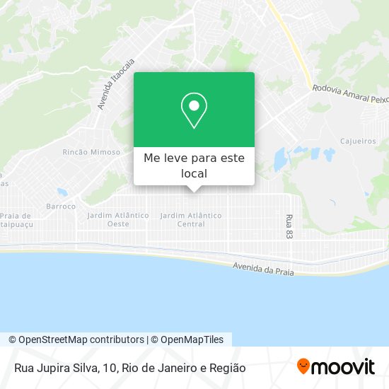 Rua Jupira Silva, 10 mapa