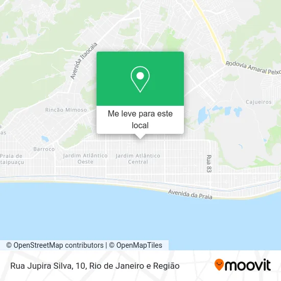 Rua Jupira Silva, 10 mapa