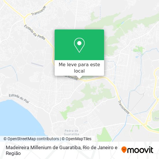 Madeireira Millenium de Guaratiba mapa