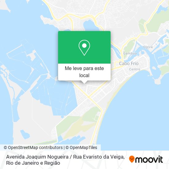 Avenida Joaquim Nogueira / Rua Evaristo da Veiga mapa