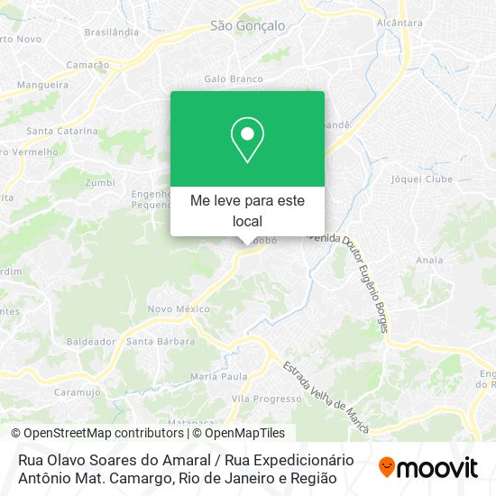 Rua Olavo Soares do Amaral / Rua Expedicionário Antônio Mat. Camargo mapa