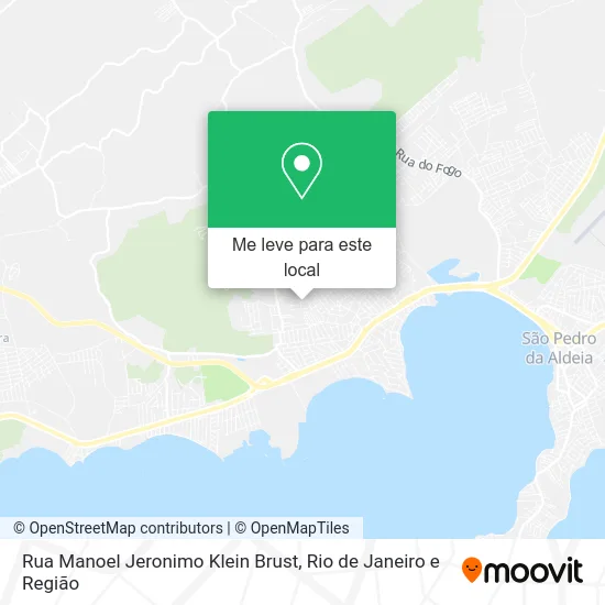 Rua Manoel Jeronimo Klein Brust mapa