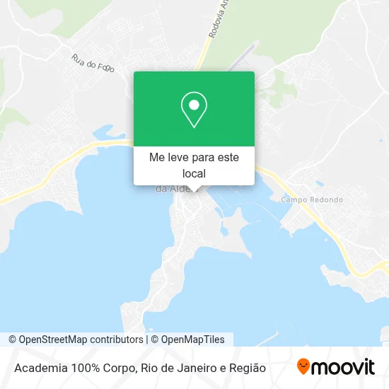 Academia 100% Corpo mapa