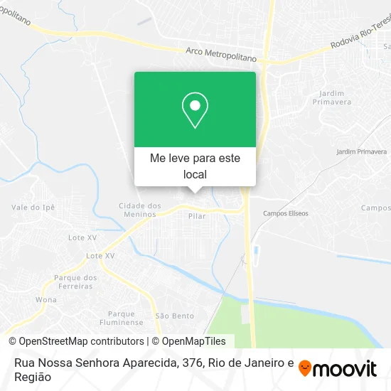Rua Nossa Senhora Aparecida, 376 mapa