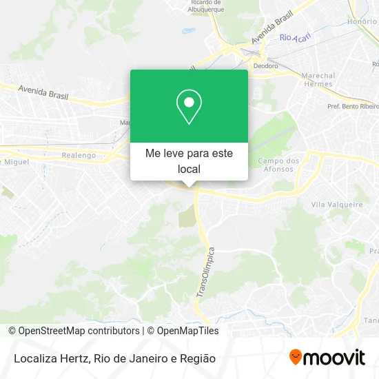 Localiza Hertz mapa