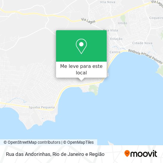 Rua das Andorinhas mapa