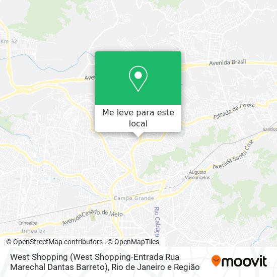 West Shopping (West Shopping-Entrada Rua Marechal Dantas Barreto) mapa