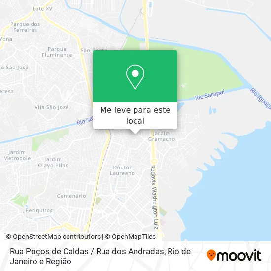 Rua Poços de Caldas / Rua dos Andradas mapa