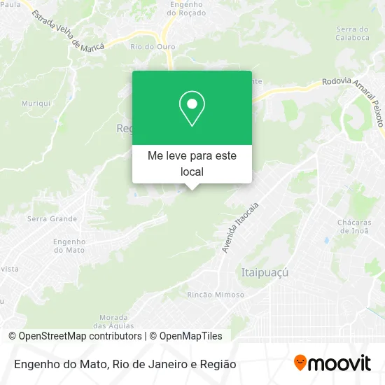Engenho do Mato mapa