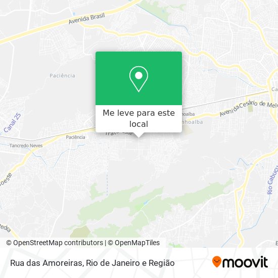 Rua das Amoreiras mapa