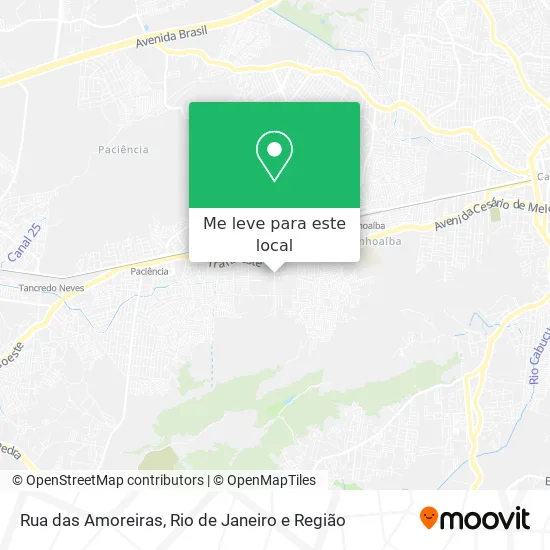 Rua das Amoreiras mapa