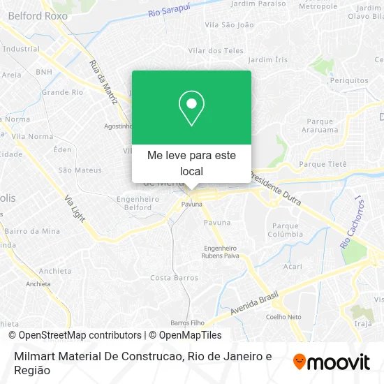 Milmart Material De Construcao mapa
