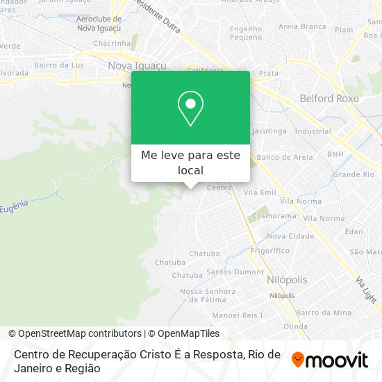 Centro de Recuperação Cristo É a Resposta mapa